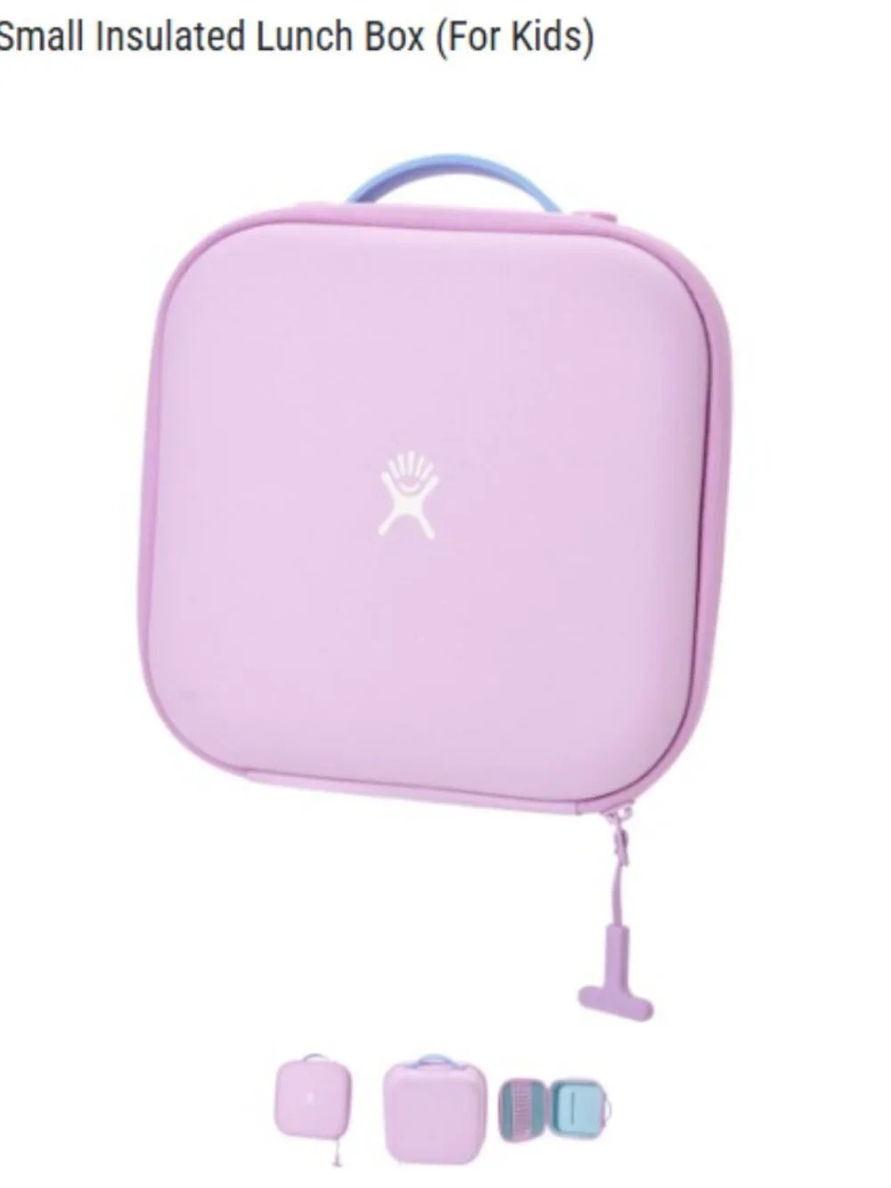 Hydro Flask Kids Small Insulated Lunch Box Purple Pink NWT Fabric Double-Wall